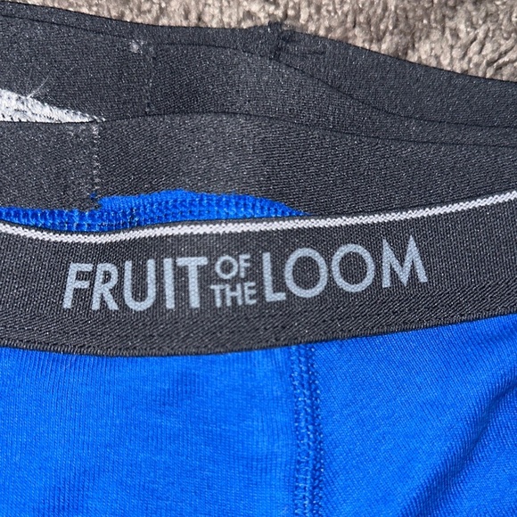 Fruit of the Loom Men's Blue and Black Boxer Briefs 5PK - Picture 3 of 5